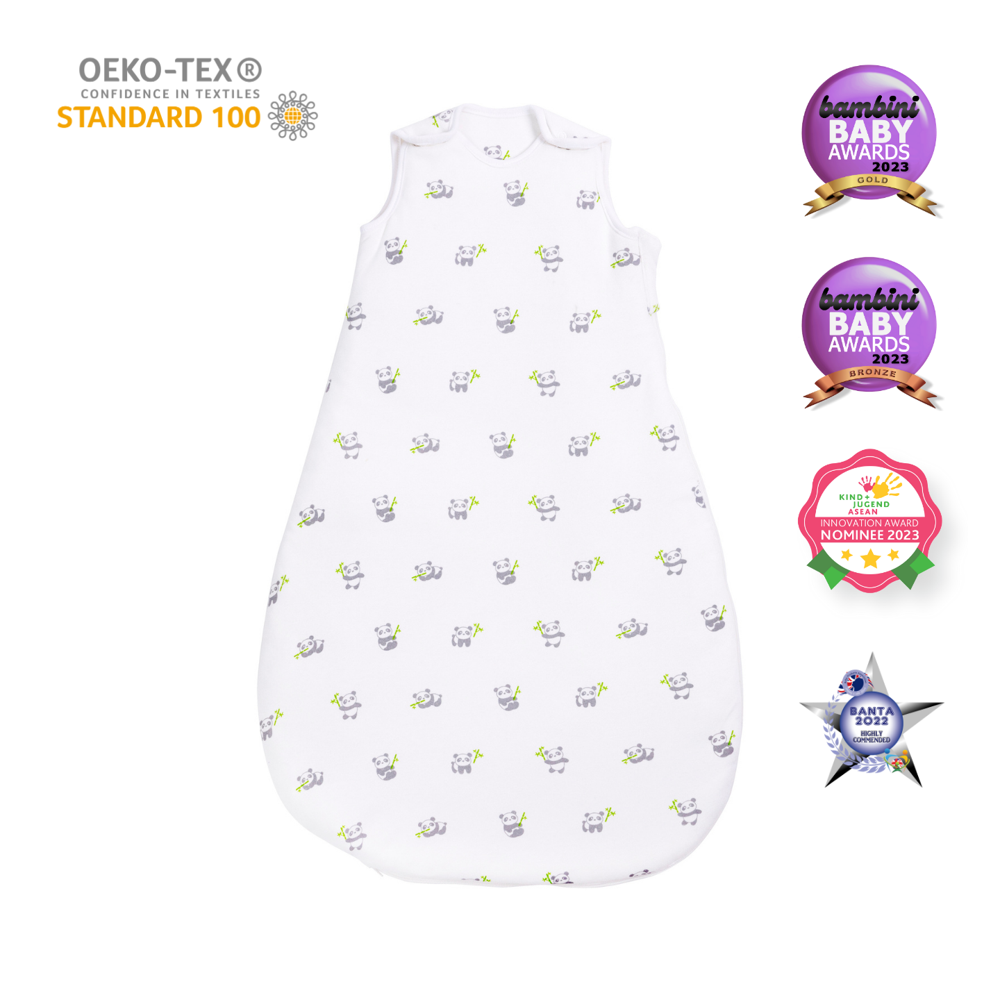 2.5 TOG Sleeping Bag in Panda (0 – 6 months) - Image 4