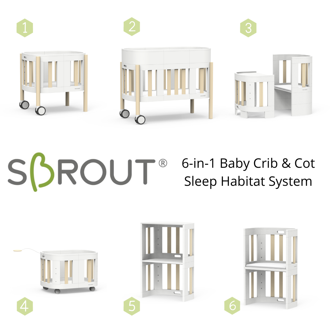 SBROUT® 6-in-1 Multifunctional Baby Crib & Cot Bundle (worth $1,999) - Image 7