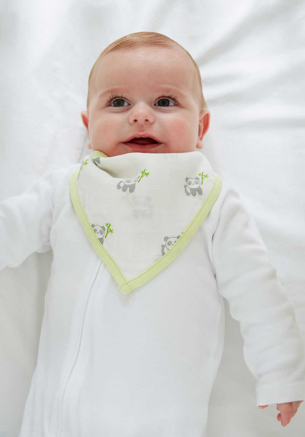 Six Layer Cotton Muslin Bandana Bibs – 3 pack - Image 3
