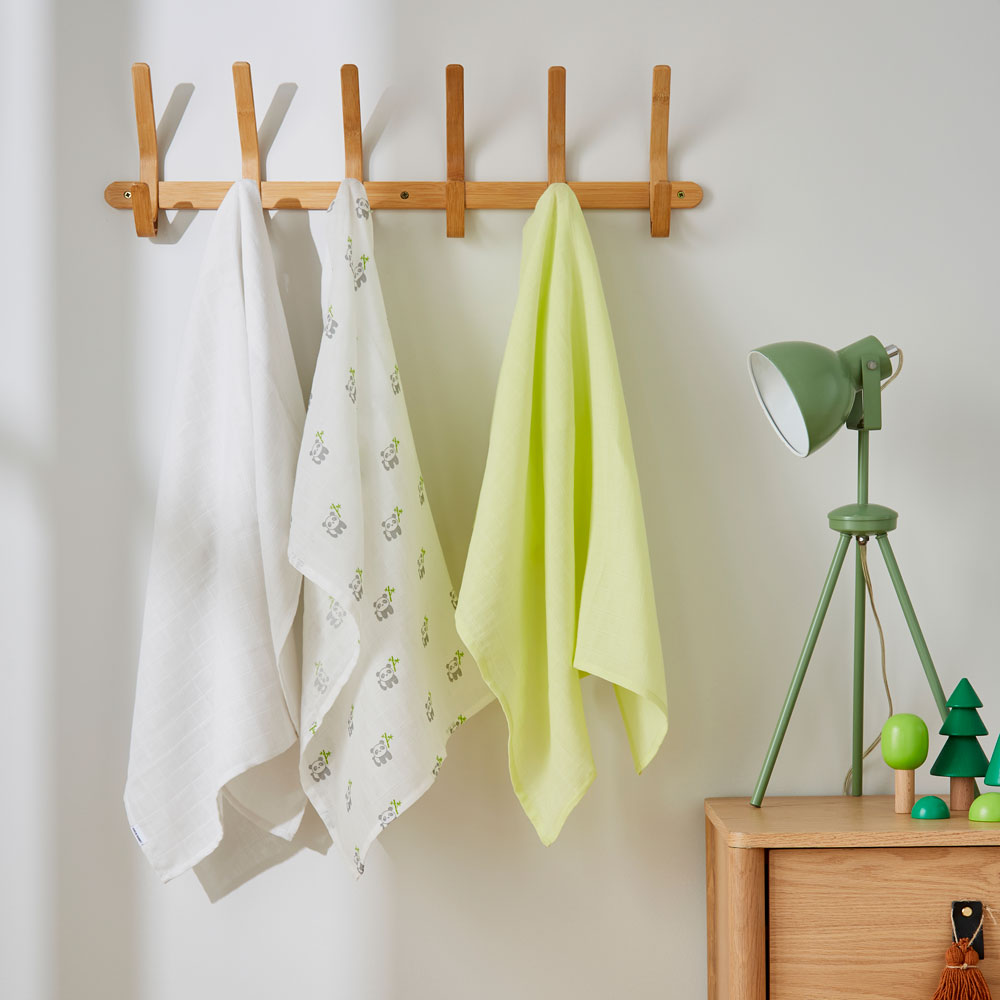 Bamboo Cotton Muslin Squares – 3 Pack - Image 3