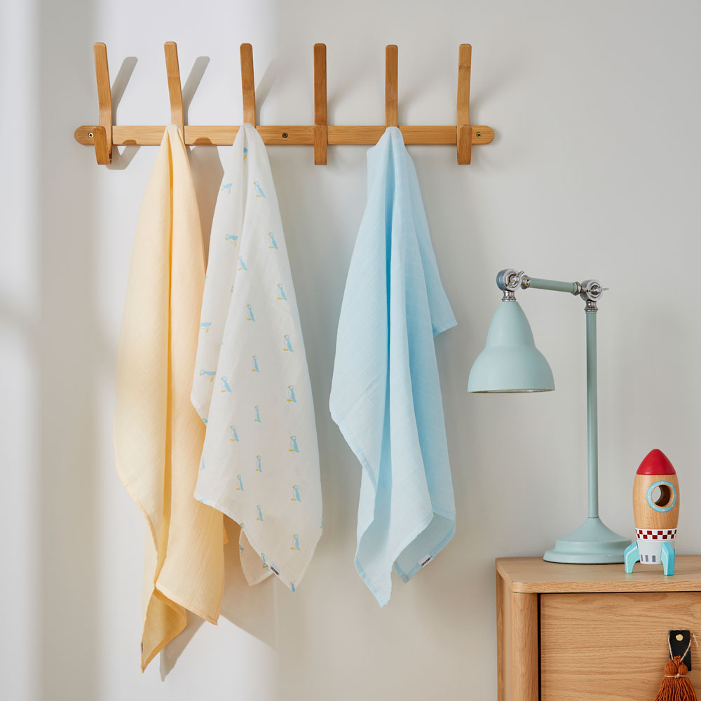 Bamboo Cotton Muslin Squares – 3 Pack - Image 2